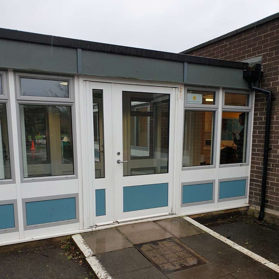 Picture of the school's link doors
