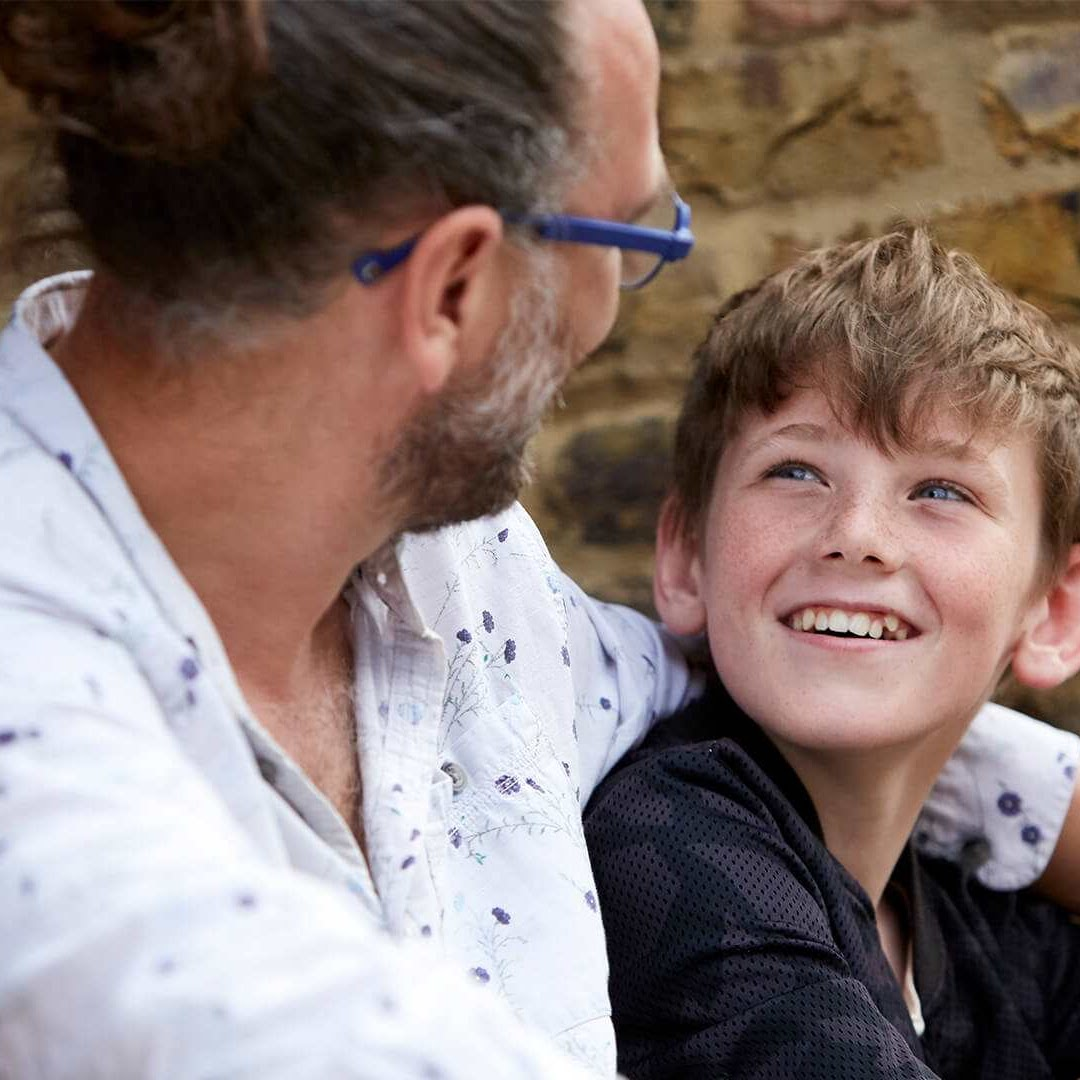Image of father and son