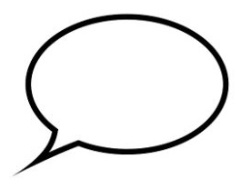 A speech bubble icon