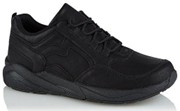 Plain black trainers